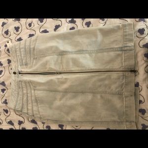 Anthropologie/Pilcro letterpress Denim skirt